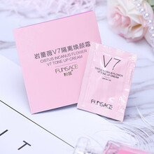 粉瑟FUNSACE隔离霜V7岩蔷薇焕颜霜独角兽彩妆懒人素颜霜妆前乳服帖自然持久保湿提亮肤色隐形毛孔 粉瑟岩蔷薇V7隔离焕颜霜 小样