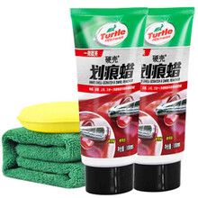 龟牌Turtle Wax去污蜡新车漆面美容养护上光蜡划痕蜡汽车蜡汽车用品G-236R1 划痕卡100ML两支+毛巾（颜色随机)+掌心棉
