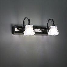 汐一 壁灯免打孔 现代简约镜前灯 LED卫生间厕所浴室镜防水壁灯 2头8瓦LED暖光