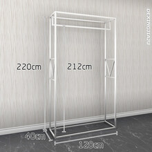 银色婚纱礼服装店铺展示架落地式加影楼工作室女装长裙挂架子 加粗加高侧挂120*220