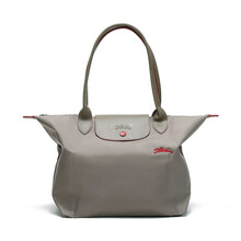 珑骧 LONGCHAMP 女士棕色LE PLIAGE系列织物小号长柄可折叠单肩包饺子包70周年款 L2605 619 P18