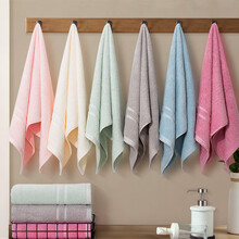 新亚 毛巾 纯棉大毛巾6条装 素柔全棉成人洗脸毛巾面巾 柔软吸水手巾干发巾 33*72cm 85g/条