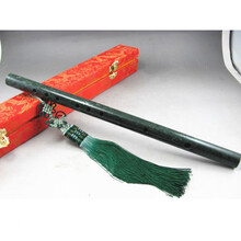 玉笛子 南阳独玉笛子 玉笛子 音质悦耳动听MYFS 笛子带平安扣穗子+盒子