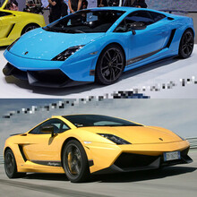 适用于兰博基尼车贴拉花 Gallardo改装装饰盖拉多侧裙拉花贴 改色膜材质