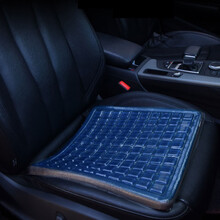 时本 汽车坐垫 黑科技果冻坐垫蜂窝坐垫夏季单片冰凉凝胶座垫办公室学生宿舍降温热天通风汽车凉垫冰垫 凝胶果冻坐垫