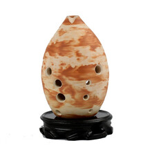 踏古10孔十孔入门专业演奏梨子陶埙乐器双腔梨子埙高音易吹 F调