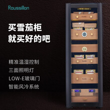 Roussillon/鲁西荣 雪茄柜 恒温恒湿雪茄柜 雪茄柜小  雪茄柜恒温保湿 雪茄柜保湿柜 恒温 黑钛拉丝XN120i 700支 尊贵版