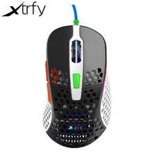 Xtrfy M4电竞游戏鼠标NIP旗舰级轻量洞洞鼠职业FPS守望先锋CSGO有线鼠标 3389传感器 M4街头【限量版】