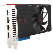 星齐美专业多屏显卡直接输出6个VGA/HDMI接口6屏系列3506H原生接口炒股显卡多屏管理软件 RX560 4个HDMI 4G