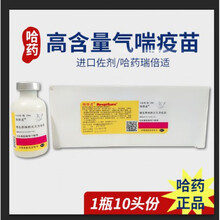 猪用兽药猪疫苗猪气喘疫苗哈药猪支原体肺炎灭活疫苗瑞倍适气喘苗 一瓶10头份(20毫升)
