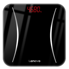 联想电子秤精准体重秤家用高精度智能称人体秤小型家庭称重电子称 钢琴黑