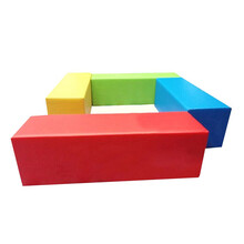 软体长条椅子子乐园儿童长凳 早教中心游乐场室内软包沙发定制 草绿色一条100*40*40