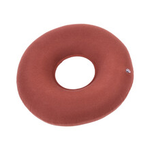 洛伦佐 防褥疮充气坐垫 家用轮椅护理床充气气垫老人轮椅透气坐垫办公室椅子褥疮垫 绒布圆形坐垫【满2件，总价打7.5折】