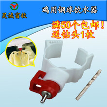 养鸡用自动钢球饮水器卡式球阀乳头鸡饮水器小鸡饮水器自动喂水器 6分饮水器