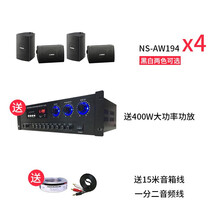 YAMAHA雅马哈   NS-AW194/294挂壁背景音乐音响防水会议室内外音响 套餐三