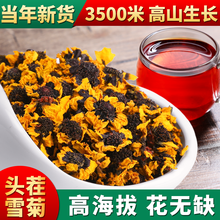 花初良 昆仑雪菊新疆非特级野生胎菊王天山冰山血菊菊花茶花草茶可搭贡菊枸杞凉茶  雪菊1罐