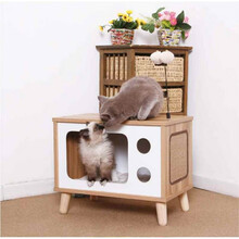 猫抓板沙发瓦楞纸猫窝磨爪器猫抓垫猫咪用玩具品 实木电视机