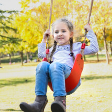 儿童秋千室内宝宝户外吊椅玩具婴儿家用荡秋千 室内室外组合(软板秋千+绳子+连接带+挂钩)
