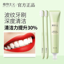 植物主义孕妇牙膏月子牙刷套装产妇专用坐月子产品用品防孕吐 牙刷2支+牙膏1支