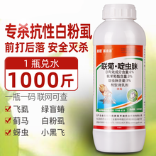 农药白粉虱专用药飞虱蚜虫小黑飞联菊啶虫脒花卉瓜果树蔬菜杀虫剂 200克/瓶