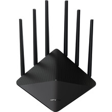 普联（TP-LINK）双频百兆\/千兆5G无线路由器 2.4G\/5G智能穿墙王 6天线强力传输 TL-WDR7660双频百兆-黑色