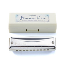 孔声(KONGSHENG)十孔布鲁斯口琴AM-20D初学者学生入门蓝调口琴10BH成人进阶口琴 Benders白色 C调