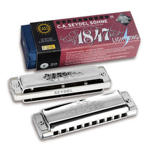 德国进口赛德SEYDEL十孔布鲁斯口琴1847  LIGHTNING  闪电初学者成人高级专业 D调