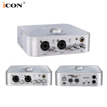 iCON 艾肯4nano外置声卡套装主播直播喊麦全套手机电脑通用莱维特电容麦克风套装专业录音k歌设备 4NANO单品【需连接电脑】