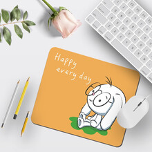 LOMAZOO 卡通动漫小号鼠标垫加厚简约小清新电脑桌垫 眼睛兔