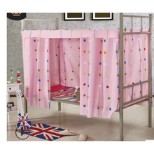 床帘床幔宿舍上下铺遮光布上铺床帐下铺透气帘子寝室拉帘 紫色星月1片 1.2*2.0m