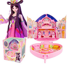 叶罗丽宝石盒子仙子的房子娃娃屋花蕾堡冰公主冰晶宫灵公主花圣殿浮云楼女孩玩具 叶罗丽花蕾堡（可发光）