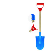 儿童沙滩玩具套装铲子和桶宝宝小桶挖沙玩沙子工具男孩大号沙滩铲 63cm钢管尖铲螺丝拼接1个