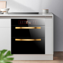 日本樱花消毒柜家用嵌入式三层大容量120\/100L高温消毒碗柜碗筷镶嵌式厨房小型紫外线消毒vih 豪配十二功能土豪金两层100升 臭氧紫外线