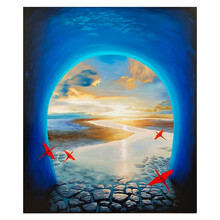 墨斗鱼艺术李东旭油画原作软装饰品高端软装挂画客厅装饰画现代简约办公室挂画餐厅装饰画沙发背景墙装饰画