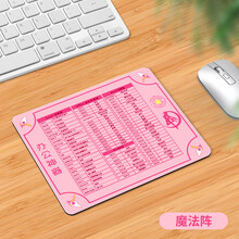 摩加 鼠标垫加厚卡通小号可爱女生护腕游戏学生电竞动漫创意垫子定制鼠标垫广告订做超大电脑桌垫办公快捷键 【方形】魔法阵 尺寸260*210mm厚度3mm