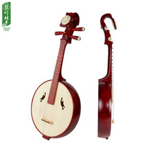 竹林丰 中阮 乐器 老椿木中阮-漆面 初学者练习考级 专业演奏民族弹拨乐器