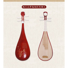老料琵琶乐器考级初学入门成人琵笆儿童学生琴 硬木--成人刻兰花