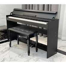Osman 考级电钢琴88键力度重锤初学者电子钢琴立盖钢琴儿童学生幼师成人立式智能跟弹电钢琴带蓝牙 立盖 力度键木纹黑-蓝牙-APP跟弹-配琴凳