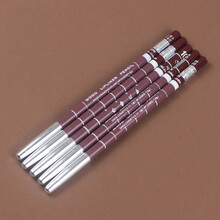 白雪公主唇线笔唇笔勾画保湿防水持久不脱色易上色 10#深咖红(5支装)