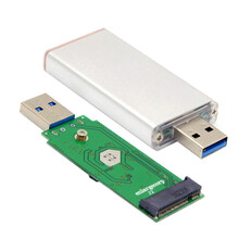 U3-273黑色USB 3.0转42mm M.2 NGFF sata SSD固态硬盘盒 移动U盘 白色