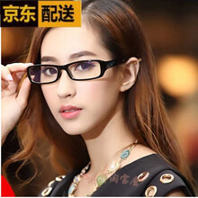 防蓝光眼镜女手机平光镜女防辐射眼镜男游戏护眼眼镜小框眼睛 砂黑框 镜盒+镜布
