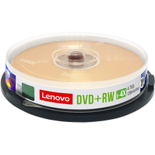 联想（Lenovo） DVD+RW可擦写光盘 刻录盘 4.7G 空白盘碟 可重复刻录DVD-RW DVD+RW（1-4X）+10片单张盒 可重复擦除 写入