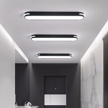 尊光 简约现代走廊灯过道灯创意个性衣帽间灯长条灯吸顶灯LED北欧家用门厅灯入户灯玄关灯阳台灯 长方形65*14cm【白光LED24W】