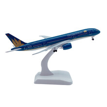 飞机模型合金仿真客机18-20CM空客A380原型机南航东航国航海航波音747带起落架轮子 越南787(带轮子)
