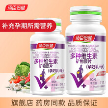 汤臣倍健多种维生素矿物质片(孕妇乳母型)90片 90片多种维生素（孕妇乳母）+1瓶90粒