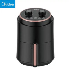 美的（Midea）空气炸锅全自动家用多功能大容量脆饼无油烟薯条机智能鸡翅机 TN1501黑色