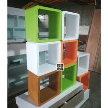 幼儿园游戏屋娃娃家玩具区域活动木质儿童小房子过家家医院超市银行模拟烤漆格子自由组合柜 烤漆格子单个（40*40*40）