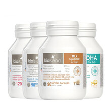 bio island佰澳朗德澳洲乳钙婴幼儿宝宝儿童补钙片液体钙鱼肝油dha补锌片 【Bio四宝】宝宝乳钙+鱼肝鱼油+dha+锌片