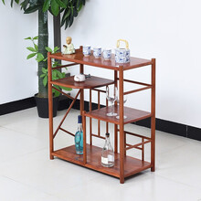 苏汀小镇红木家具缅甸花梨（学名：大果紫檀）茶水柜茶车茶台实木新中式茶几泡茶台家用备餐柜歺边柜餐边柜S 茶水柜：长80*宽38*高88cm