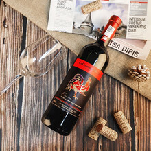 法国原瓶进口红酒 红冠雄鸡 干红葡萄酒750ml单支装